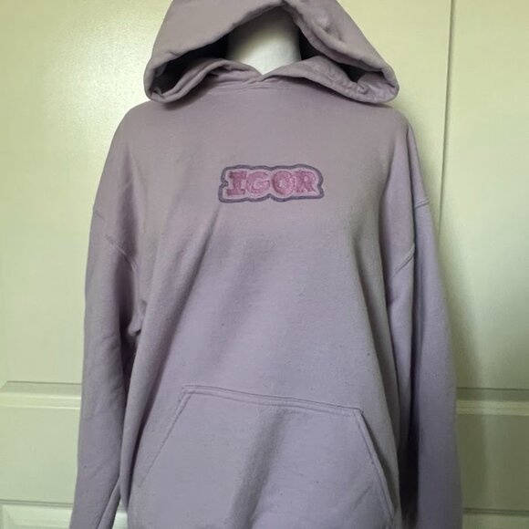 Tyler the Creator Purple Igor Purple Long Sleeve Hoodie Hooded Sweatshirt Medium - Picture 2 of 16